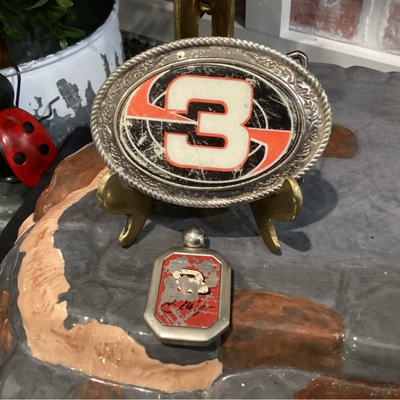 Vintage - NASCAR - Dale Sr #3 - Belt Buckle - Used - Small Free Gift #8 Dale Jr - Picture 3 of 8